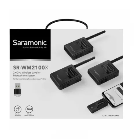 Saramonic SR-WM2100X Радиосистема из 2 передатчиков, 1 приемника и 1 приемника