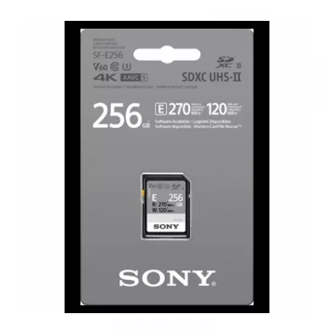 Карта-памяти SDXC 256GB Sony SF-E UHS-II U3 V60 120/270 MB/s (SF-E256)