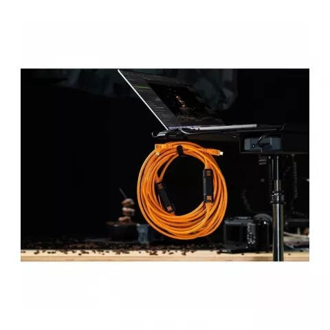 Кабель Tether Tools TetherPro Optima 10G USB-C, 9,4м с угловым разъемом Orange [CUC31RTG2-ORG]