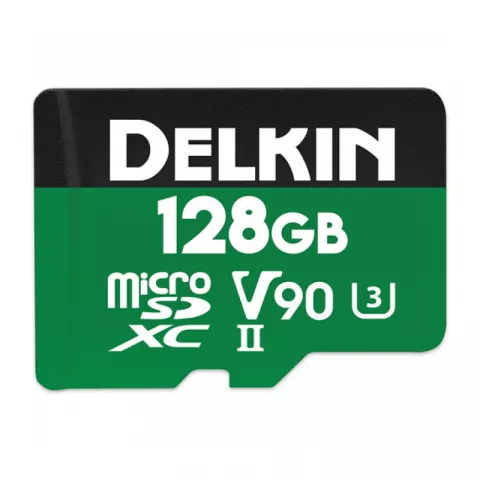 Delkin Devices Power 2000X microSDXC 128GB UHS-II U3 V90 300/250MB/s c SD адаптером (DDMSDG2000128)
