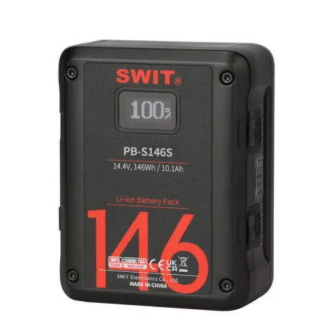 SWIT PB-S146S Аккумуляторная батарея V-Mount для кинокамер 146 Втч разъемы D-Tap, USB-A