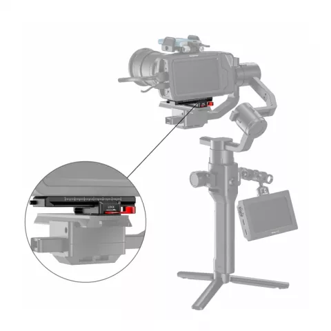 Площадка для установки камеры BMPCC 4K / 6K на электронный стабилизатор Offset Kit SmallRig BSS2403 