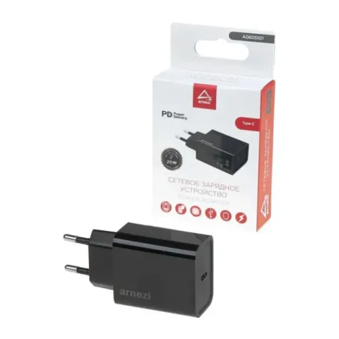 Сетевое зарядное устройство ARNEZI 20W Type-C (PD3.0), A0605101