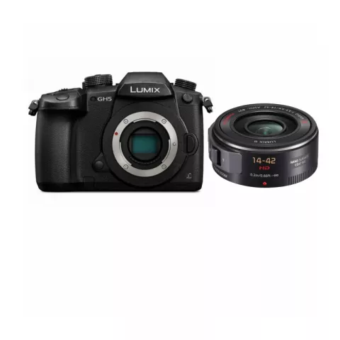 Цифровая фотокамера Panasonic Lumix DC-GH5 Kit H-PS14042E-K LUMIX G X VARIO PZ 14-42mm