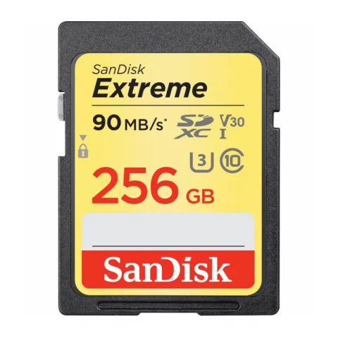 Карта памяти SanDisk Extreme SDXC UHS Class 3 V30 90MB/s 256GB
