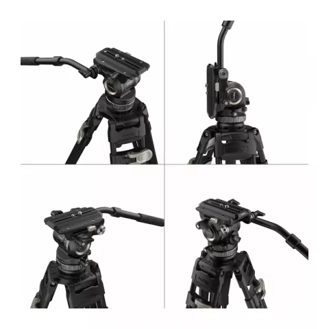 SmallRig 4465 штатив AD-Pro8 с видеоголовой/карбоновый с клипсами FreeBlazer Carbon Fiber Tripod