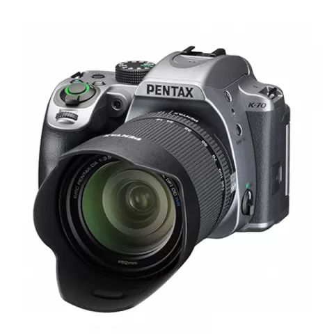 Зеркальная камера Pentax K-70 body + обьектив DA 18-135WR silky silver