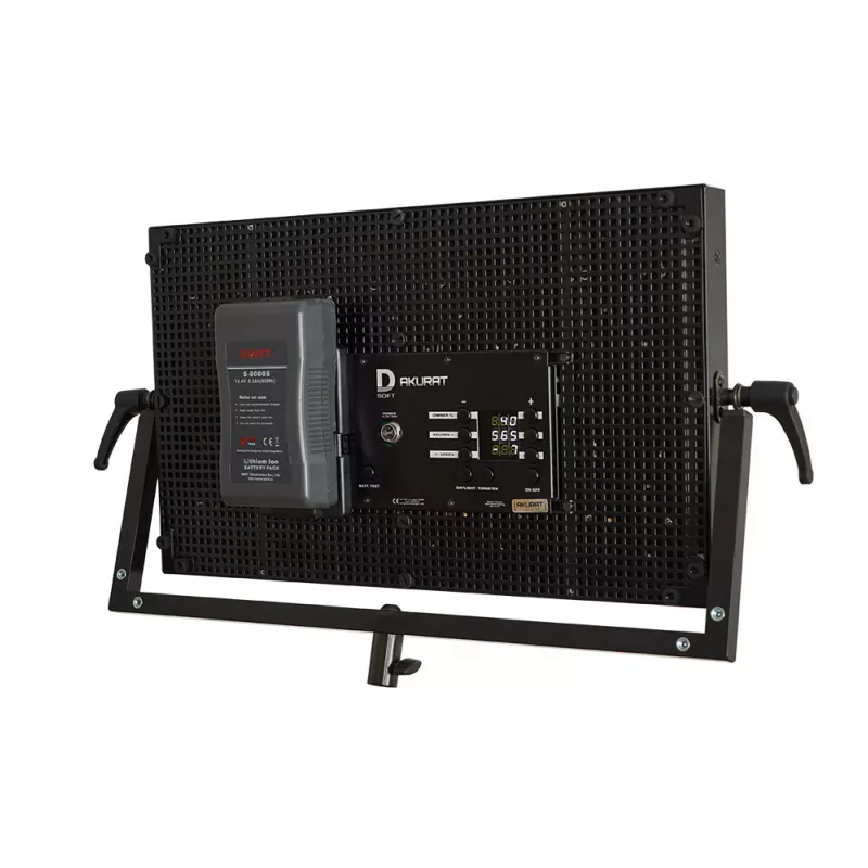 Комплект V-Lock Akurat D8 - (диффузная панель, крепление для аккумуляторов типа V-MOUNT + AC адаптер)