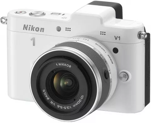 Цифровая фотокамера Nikon 1 V1 Kit 10-30 мм f/3.5-5.6 VR White