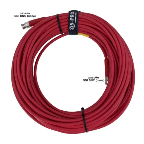 GS-PRO 12G SDI BNC-BNC (mob) (red) 30 метров мобильный/сценический кабель (красный)