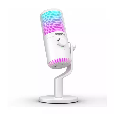 Maono DM30RGB конденсаторный USB микрофон white