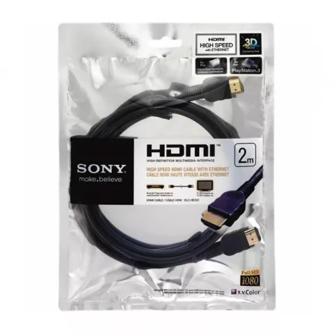 Кабель Sony HDMI-HDMI 2m DLC-HE20C черный