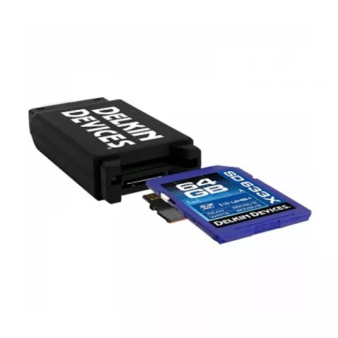 Картридер Delkin Devices USB 3.0 Dual Slot microSD/SD Reader