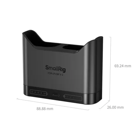 SmallRig 5490 Быстрое зарядное устройство для аккумуляторов Canon LP-E6P