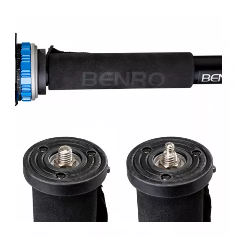 Benro A48FDS6PRO видеомонопод с головой серии 4/4 секционный/зажимы - клипсы/алюминиевый