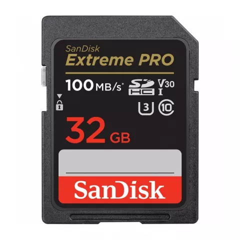 Карта памяти SanDisk Extreme Pro SDHC UHS-I Class 3 V30 100/90 MB/s 32GB SDSDXXO-032G-GN4IN