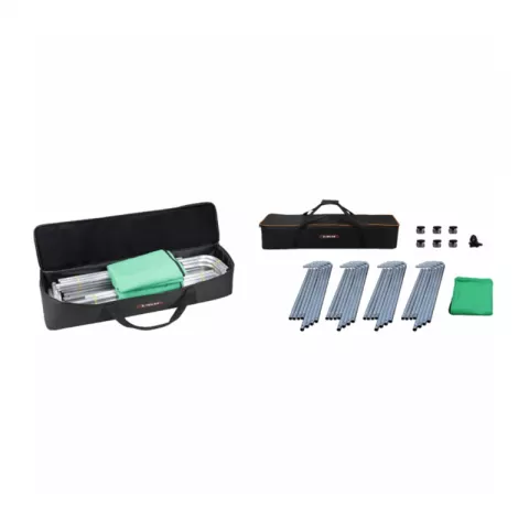 E-IMAGE MB42 collapsible background kit green Фон муслиновый 2.4х4 м на разборной раме, зеленый