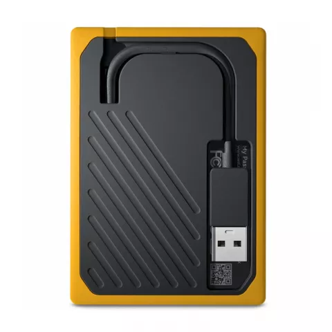 Внешний SSD  WD My Passport Go 1TB WDBMCG0010BYT-WESN Black w/ Amber trim
