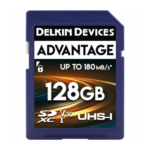 Delkin Devices Advantage SDXC 128GB UHS-I Class 10 V30 (DSAV3128)	