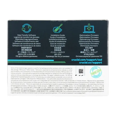 Твердотельный накопитель SSD Crucial 500GB SATA3 BX500 (CT500BX500SSD1)