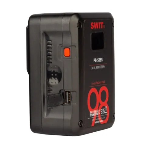 SWIT PB-S98S Аккумуляторная батарея V-Mount для кинокамер 98 Втч разъемы D-Tap, USB-A