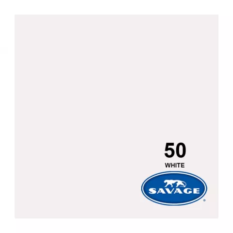 Savage 50-12 WHITE бумажный фон Белый 2,72 х 11,0 метров