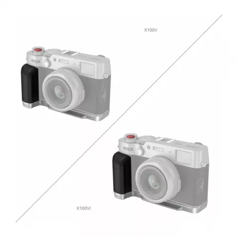 SmallRig 4555 Угловая площадка L-Bracket (серебряная) для цифровых камер X100VI / X100V