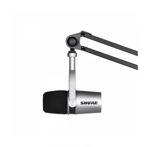 Микрофон Shure MV7-S гибридный динамический кардиоидный, серебро