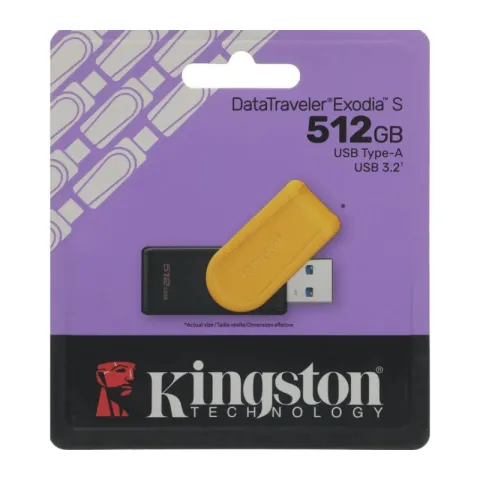 Флеш Диск Kingston 512GB DataTraveler Exodia S DTXS/512GB USB3.0