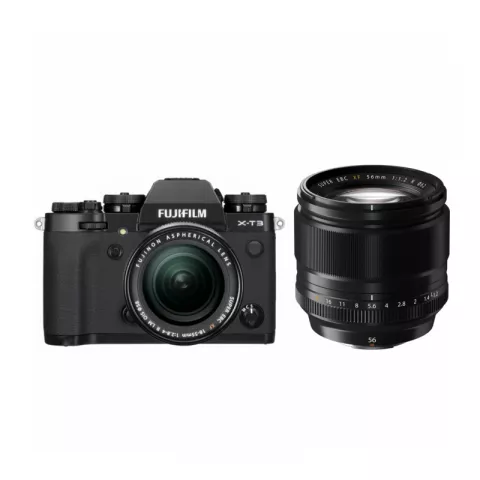 Цифровая фотокамера Fujifilm X-T3 Kit XF 18-55mm F2.8-4 R LM OIS + XF 56mm F/1.2 R