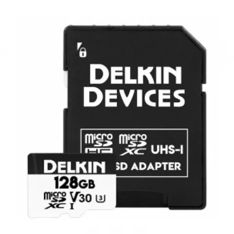 Delkin Devices Hyperspeed microSD 128GB  UHS-I SDXC 100/75MB/s c SD адаптером (DDMSDAHS128G)