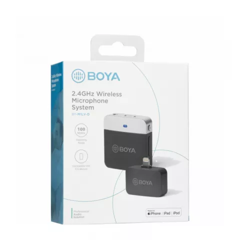Boya BY-M1LV-D миниатюрная 2,4ГГц беспроводная микрофонная система, Lightning