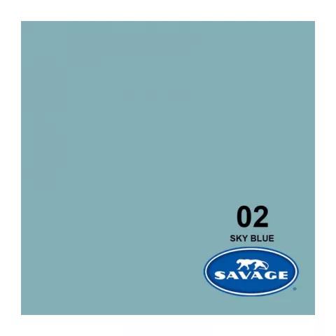 Savage 2-1253 SKY BLUE Фон бумажный Небесно голубой 1,35 х 11 метров