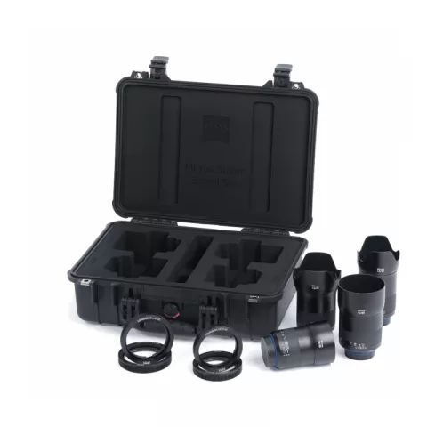 Комплект объективов Zeiss Mivus ZE Super Speed Set в пластиковом кейсе и аксессуары для камер Canon