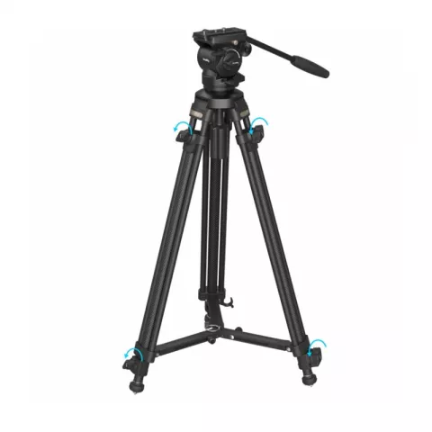 SmallRig 4685 штатив AD-50 с видеоголовой/карбоновый с клипсами Lightweight Carbon Fiber Tripod Kit