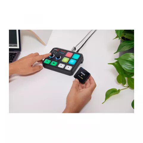 Rode STREAMER X комплект аудиоинтерфейс и карта видеозахвата с петличной беспроводной системой