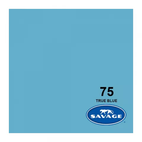 Savage 75-1253 TRUE BLUE Фон бумажный Чисто голубой 1,35 х 11 метров
