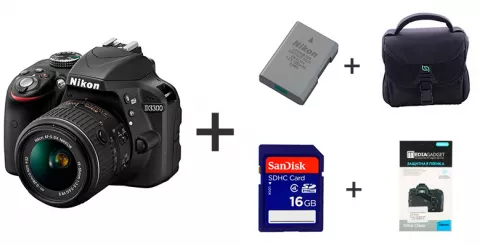Зеркальный фотоаппарат Nikon D3300 Kit 18-55 VR II - Суперкомплект