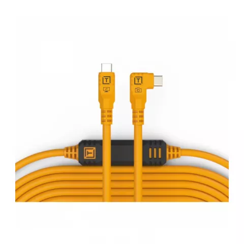 Кабель TetherPro USB-C to USB-C Right Angle 9.4m Orange [CUC31RT2-ORG]