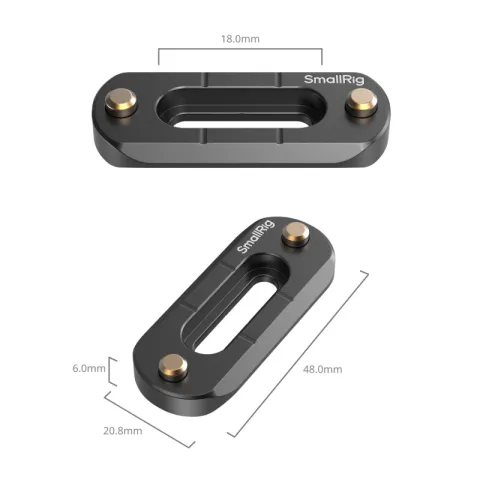 SmallRig 2172B Адаптер NATO для дополнительного оборудования Mini Quick Release NATO Rail (48mm)