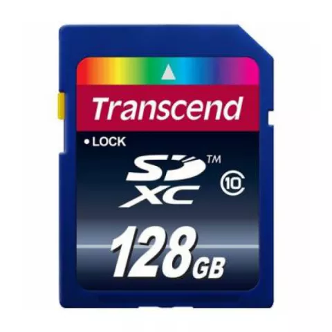 Карта памяти SD 128GB Transcend SDXC Card  Class 10 TS128GSDXC10