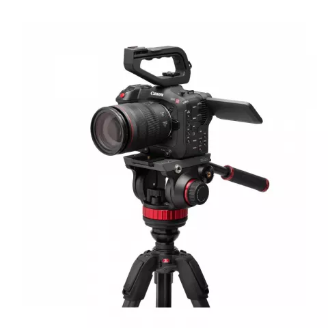 Manfrotto MVK502055CXPROV штатив карбоновый, черный. MT055ХPRO + голова MVH502AH  + колона 190LC 
