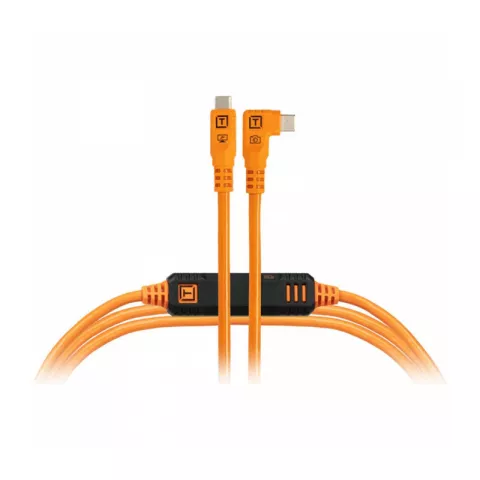 Кабель Tether Tools TetherPro Optima 10G USB-C, 4,6м с угловым разъемом Orange [CUC15RTG2-ORG]