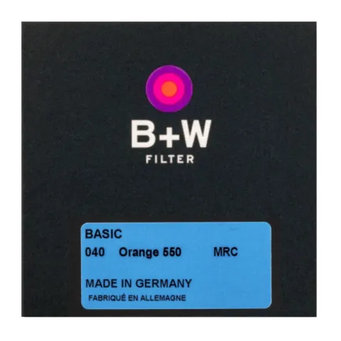 B+W BASIC 040 Orange MRC 550 49mm Светофильтр оранжевый для черно-белой съемки (1102656)