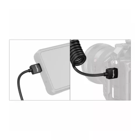 SmallRig 4963 Кабель спиральный Coiled HDMI Data Cable (A to A) 120 см