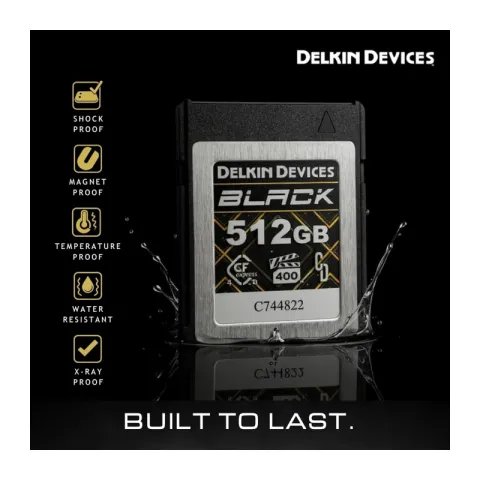 Карта памяти Delkin Devices Black CFexpress Type B 512GB 4.0 VPG400 [DCB4BV4512]