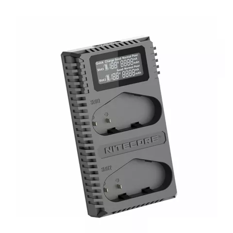 Зарядное устройство Nitecore UCN4PRO с 2 слотами для аккумуляторов Canon LP-E19 / LP-E4 / LP-E4N