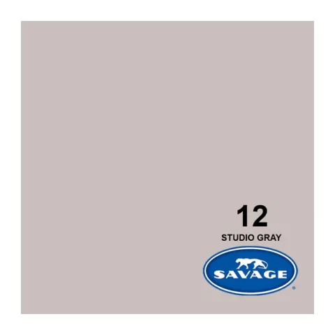 Savage 12-1253 STUDIO GRAY Фон бумажный Студийный Серый 1,35 х 11 метров