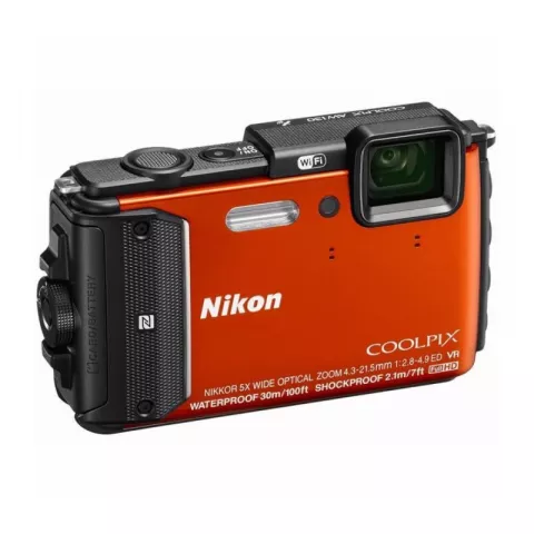 Цифровая фотокамера Nikon Coolpix AW130 оранжевый