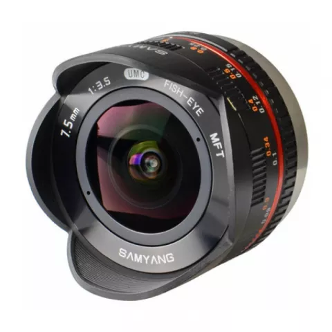 Объектив Samyang 7.5mm f/3.5 UMC Fish-eye Micro 4/3 Black